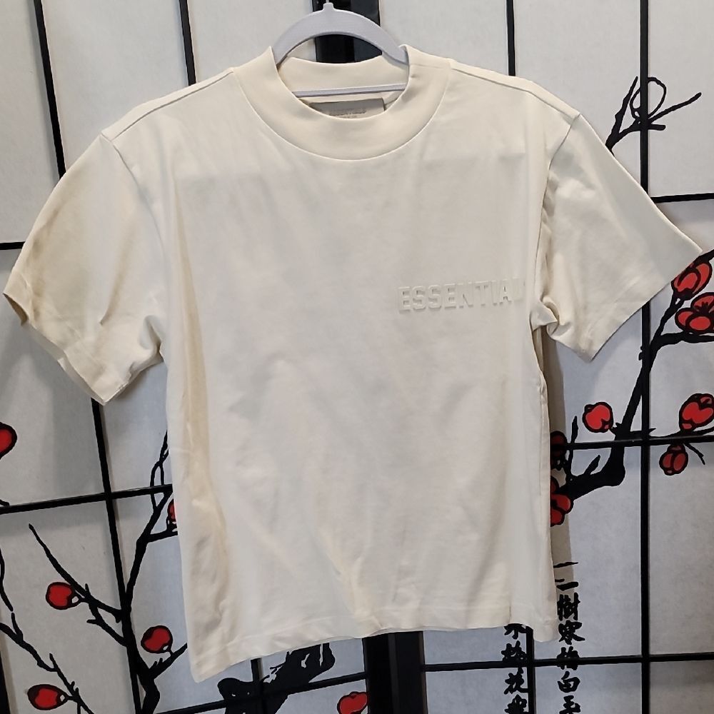 Fear of God Essentials Eggshell T-Shirt.
